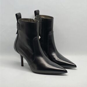 Brunello Cucinelli Monili Beaded Leather Ankle Boots size 38.5